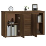 vidaXL Buffet Chêne marron 120x36x69 cm Bois d'ingénierie
