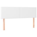 vidaXL Sommier à lattes de lit avec matelas Blanc 140x190cm Similicuir