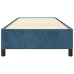 vidaXL Cadre de lit Bleu foncé 90x200 cm Velours