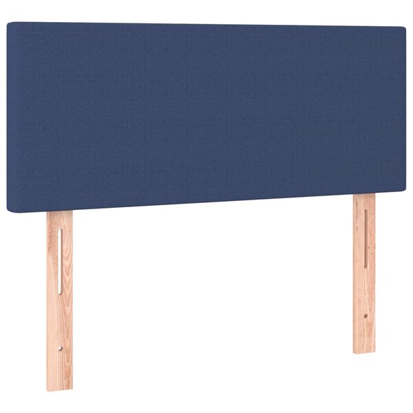 vidaXL Tête de lit Bleu 90x5x78/88 cm Tissu