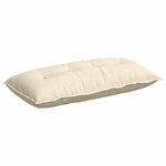 vidaXL Coussin de Dos Crème 100 x 50 cm Tissu en velours côtelé