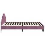 vidaXL Cadre de lit pour enfants avec tête de lit Pourpre 90 x 200 cm