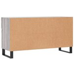 vidaXL Banc à chaussures sonoma gris 102x35x55 cm bois d'ingénierie