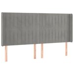vidaXL Sommier à lattes de lit matelas et LED Gris clair 180x200 cm