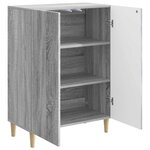 vidaXL Buffet Sonoma gris 66 x 34 5 x 90 cm Bois d'ingénierie