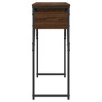 vidaXL Table console avec étagère chêne marron 105x30x75 cm