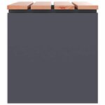 vidaXL Banc de jardin Anthracite 60 x 40 x 43 cm Acier