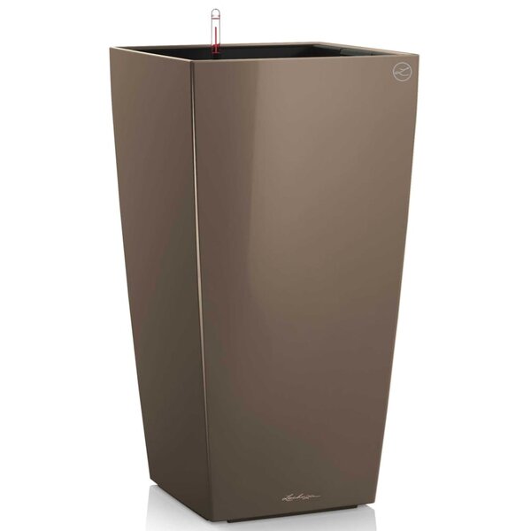 Lechuza jardinière cubico 50 all-in-one taupe haute brillance 18168