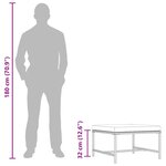 vidaXL Repose-pied sectionnel avec coussin Gris Résine tressée