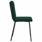vidaXL Chaises à manger lot de 4 Vert foncé Velours