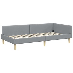 vidaXL Cadre de lit d'angle Autre Gris clair 80 x 200 cm
