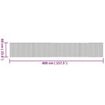 vidaXL Tapis rectangulaire naturel 60x400 cm bambou