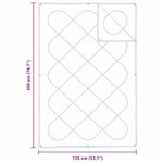 vidaXL Couette avec oreiller 2 Pièces Blanc 135 x 200 cm Microfibre