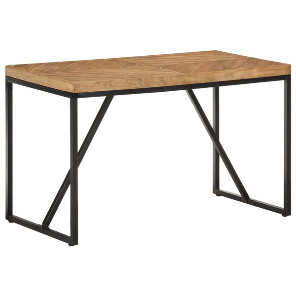 vidaXL Table à manger 120x60x76 cm Bois massif d'acacia et de manguier