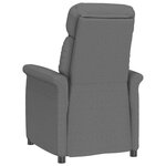 vidaXL Fauteuil Relax Dark Grey Gris foncé 70.5 x 96.5 x 95 cm tissu