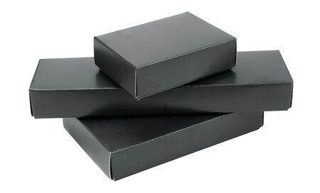 Boîte cadeaux en carton noir 3 pièces