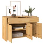 vidaXL Buffet Drammen Chêne 114 x 43 x 75.5 cm Bois de pin massif