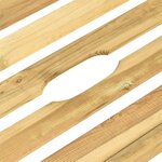 vidaXL Chaise longue double Bois de pin imprégné de vert