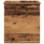 vidaXL Boîte de Rangement avec stockage Bois ancien 40 x 42 x 46 cm