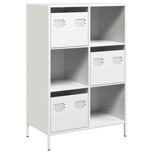 vidaXL Buffet haut blanc 68x39x103 5 cm acier