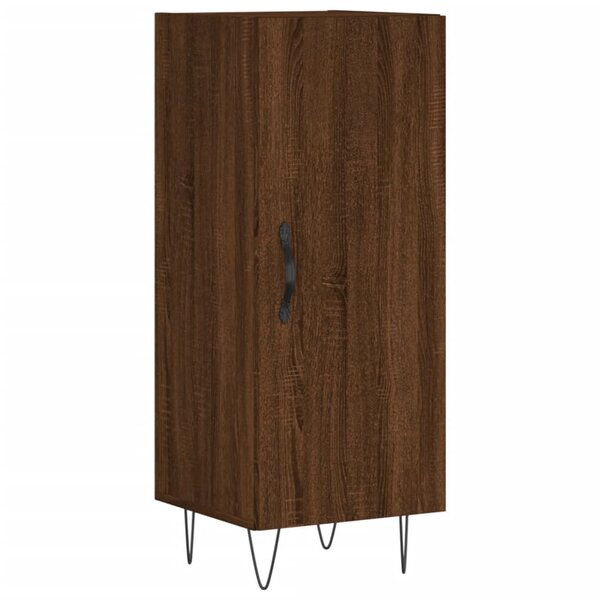 vidaXL Buffet Chêne marron 34 5x34x90 cm Bois d'ingénierie