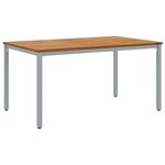 vidaXL Ensemble de dîner de jardin 5 pièces en bois d'acacia massif et métal