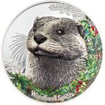 Monnaie OTTER Loutre Woodland Spirit 1 Oz Argent 500 Togrog Mongolia 2025 (PRÉCOMMANDE)
