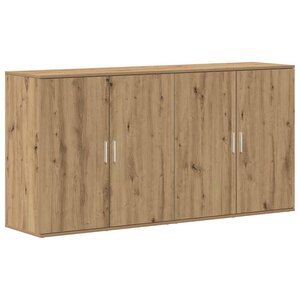vidaXL Buffets 2 Pièces chêne artisanal 79 x 38 x 80 cm Bois d'ingénierie