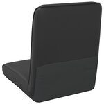 vidaXL Fauteuil de sol ajustable Noir Simili cuir
