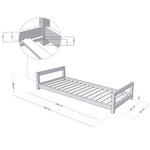 Lit enfant KIDDY 80 x 180 blanc