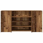 vidaXL Bureau de réception vieux bois 200x50x103 5cm bois d'ingénierie