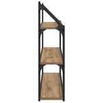 vidaXL Étagère Murale avec étagère Chêne artisanal 80 x 21 x 78 5 cm