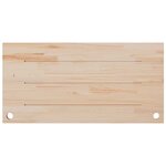 vidaXL Dessus de bureau blanc 100x50x2 5 cm bois massif de pin