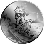 Pièce de monnaie en Palladium 12 Dollars g 0.031 (1/1000 oz) Millésime 2026 D DAY 1/1000 (PRÉCOMMANDE)