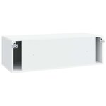 vidaXL Meuble TV mural Blanc 98 x 41 x 30 cm Bois d'ingénierie