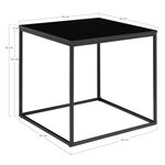 House Nordic Table latérale Avery Noir