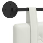 vidaXL Tête de lit suspendue Blanc Simili cuir