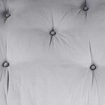 vidaXL Coussin de canapé sur palette 2 Pièces Gris tissu