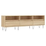 vidaXL Meuble TV chêne sonoma 150x30x44 5 cm bois d'ingénierie