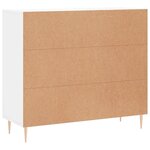vidaXL Buffet blanc 90x34x80 cm bois d'ingénierie