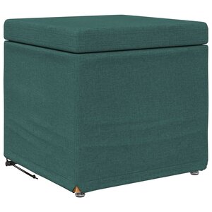 vidaXL Tabouret Vert foncé 41 x 41 x 40 cm Tissu et bois stratifié