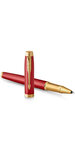 PARKER IM PREMIUM Stylo roller  Rouge  Recharge noire pointe fine  Coffret cadeau