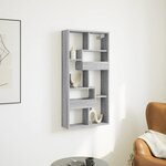 vidaXL Armoire murale sonoma gris 50x15x100 cm bois d'ingénierie