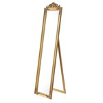 Miroir sur pied inclinable 160 x 40 cm doré 03_0007962