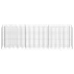 vidaXL Lit surélevé à gabion Acier galvanisé 270x30x90 cm