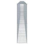 vidaXL Panier gabion avec couvercle 1000x50x200 cm fer galvanisé