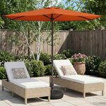 vidaXL Parasol de jardin 270 x 270 cm Polyester Rectangulaire