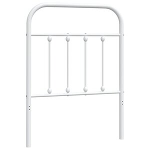 vidaXL Tête de lit métal blanc 75 cm