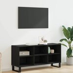 vidaXL Meuble TV Chêne noir 103 5 x 30 x 50 cm Bois d'ingénierie