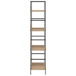 vidaXL Bibliothèque à 4 niveaux chêne 60x27 6x124 5 cm bois ingénierie